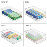 Caja de zapatos para armario - Zapatos de tacón de cuña transparentes