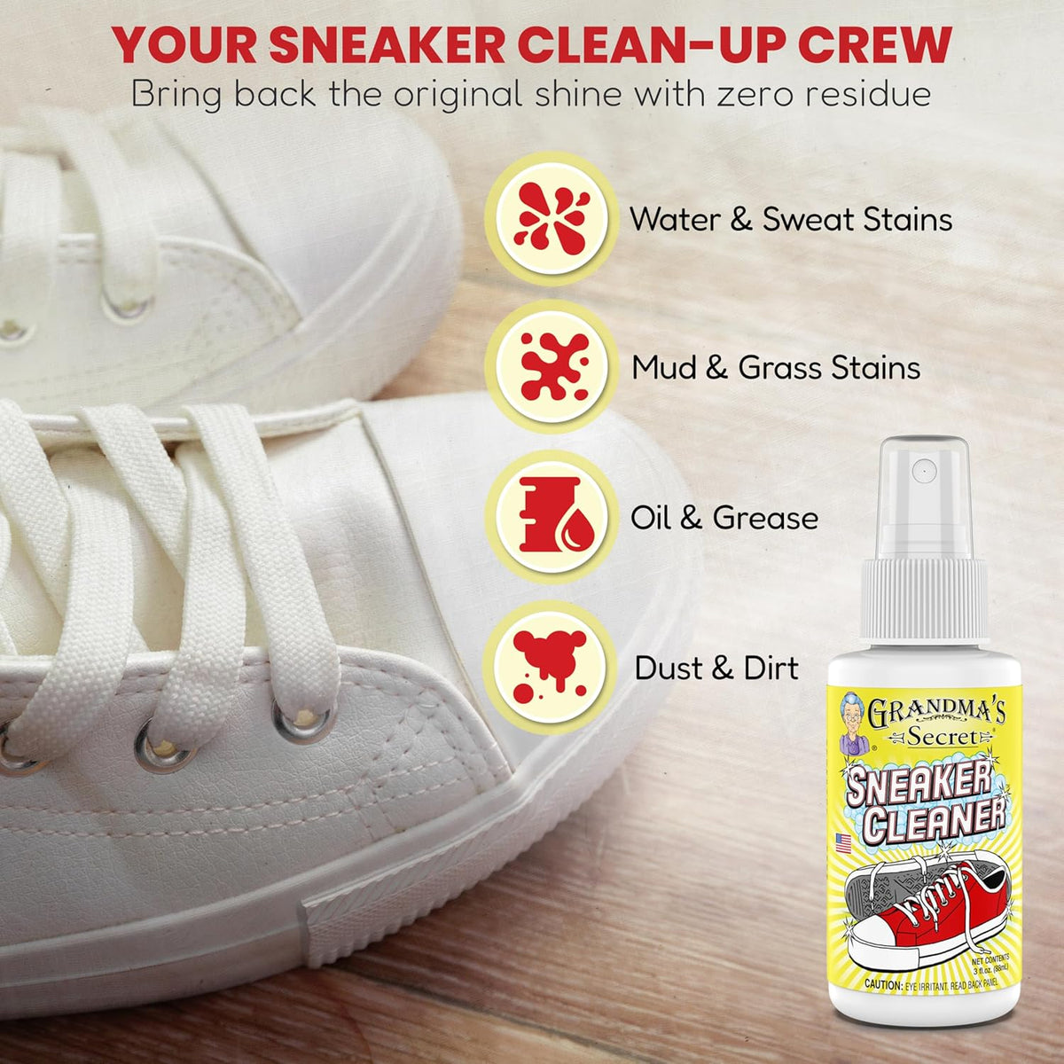 Limpiador Secreto de Zapatillas de la Abuela - 3oz
