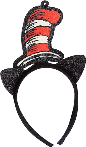 Diadema brillante de Dr. Seuss del Gato en el Sombrero