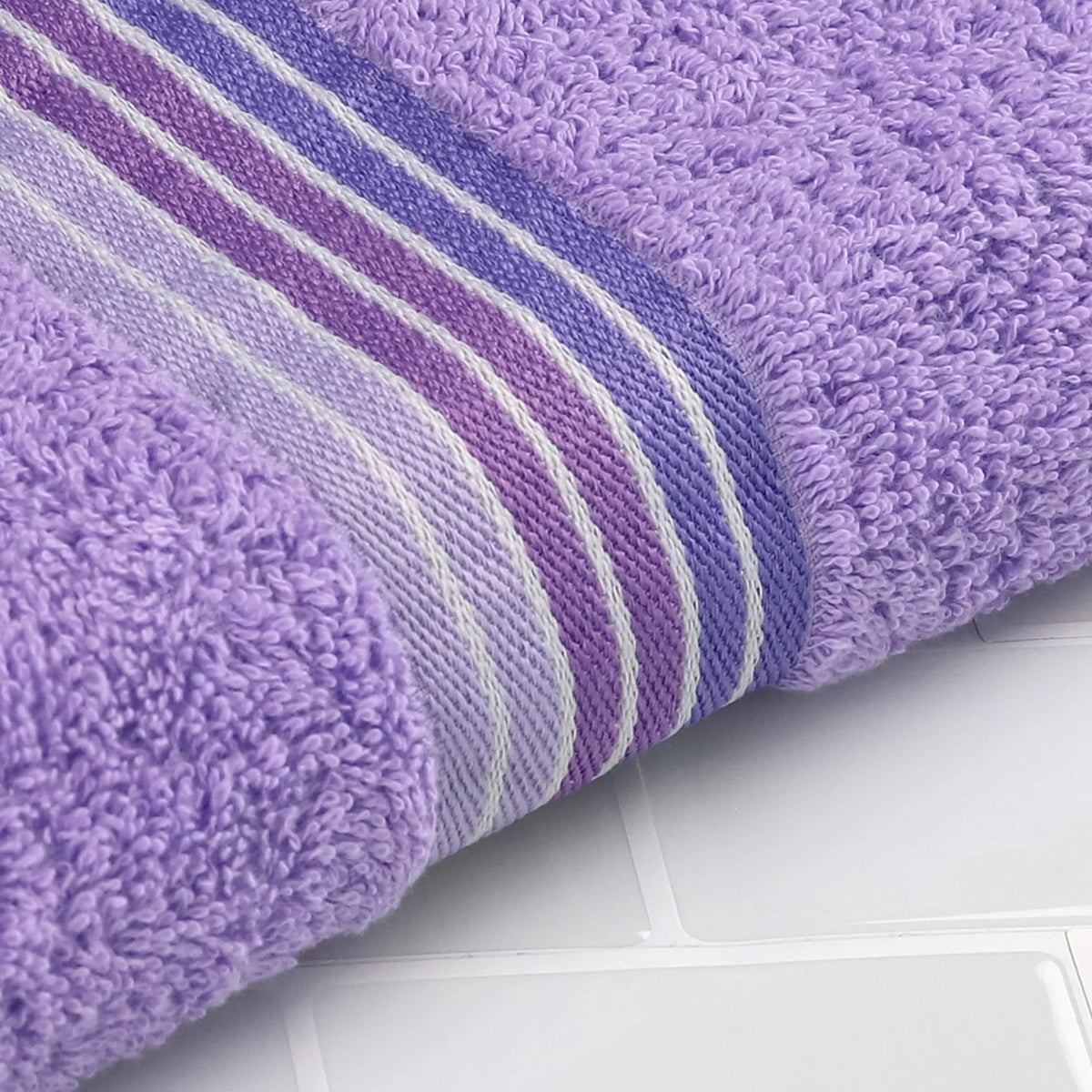 Toalla de baño Tripe Ombre Lavanda Cielo 27x52
