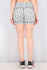 Shorts de motociclista reversibles con lunares blancos