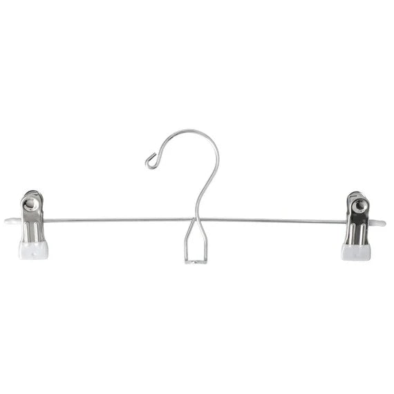 Colgador de gel para pantalones y faldas S/6, blanco/cromado