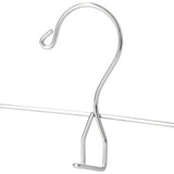 Colgador de gel para pantalones y faldas S/6, blanco/cromado