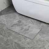 Mármol gris - Alfombrilla de baño de piedra