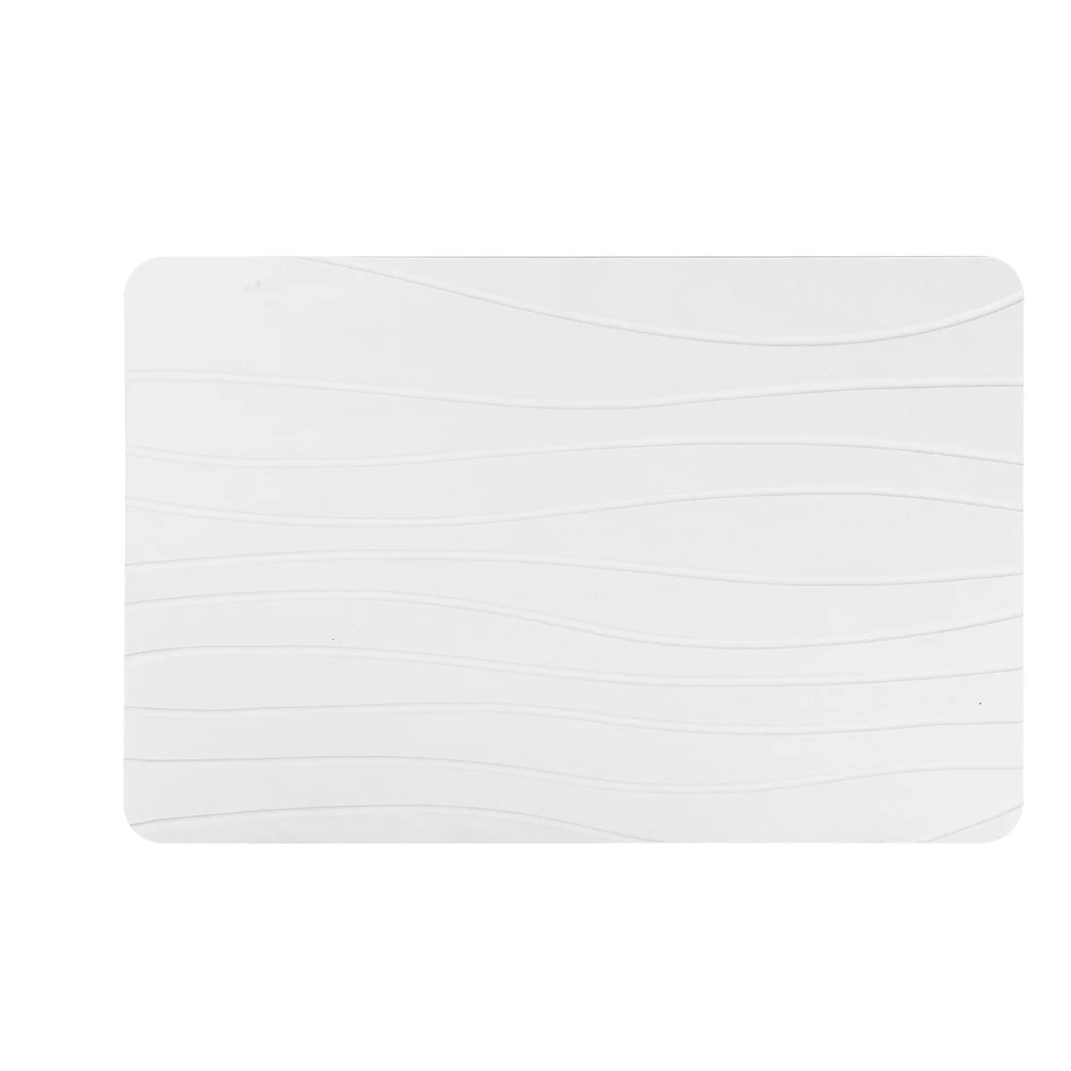 Off White - Alfombrilla de Baño Wave Stone