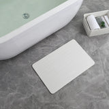 Off White - Alfombrilla de Baño Wave Stone