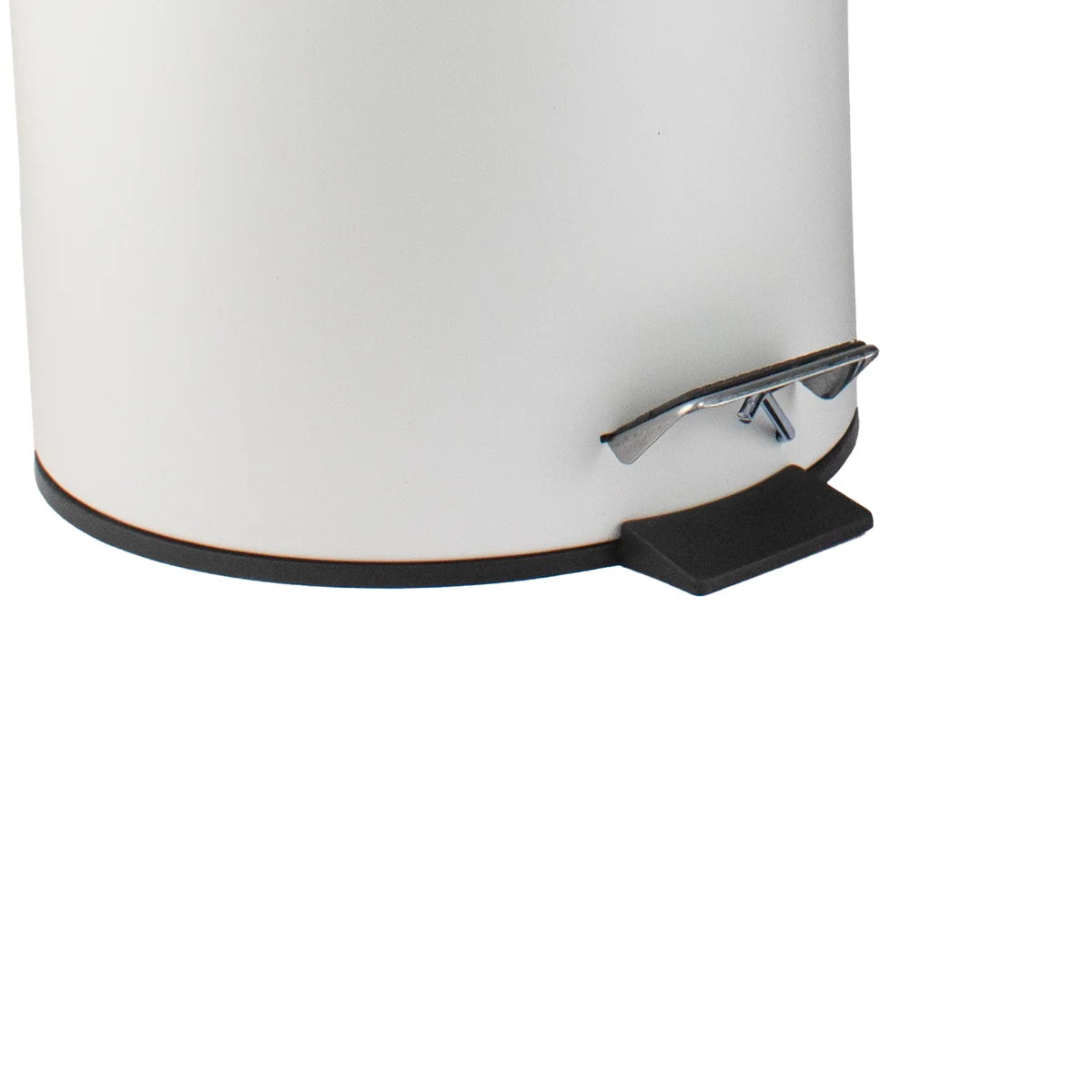 Blanco Mate - Cubo de Basura de 5 Litros