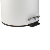 Blanco Mate - Cubo de Basura de 5 Litros