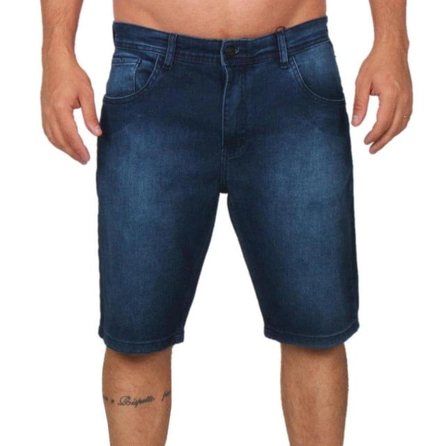 Bermudas de caballero azul oscuro