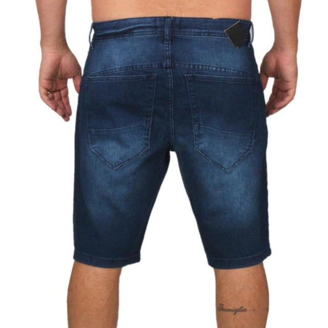 Bermudas de caballero azul oscuro