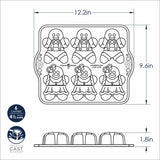 Molde para mini bizcochos con forma de hombrecillos de jengibre