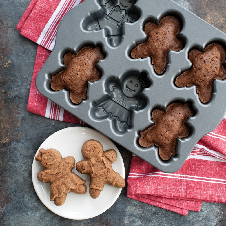 Molde para mini bizcochos con forma de hombrecillos de jengibre