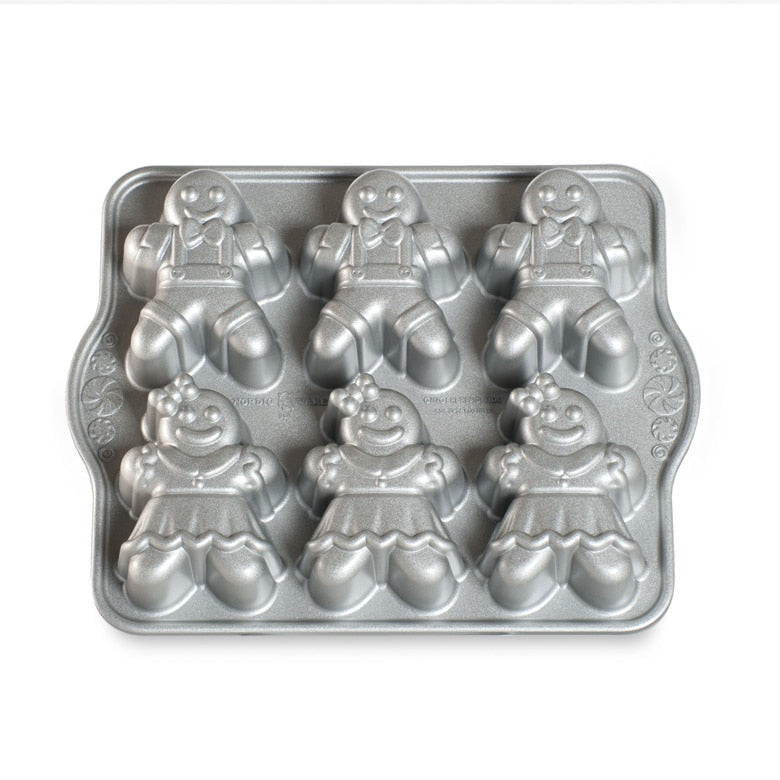 Molde para mini bizcochos con forma de hombrecillos de jengibre