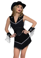 Vestido de vaquera negro