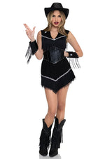 Vestido de vaquera negro