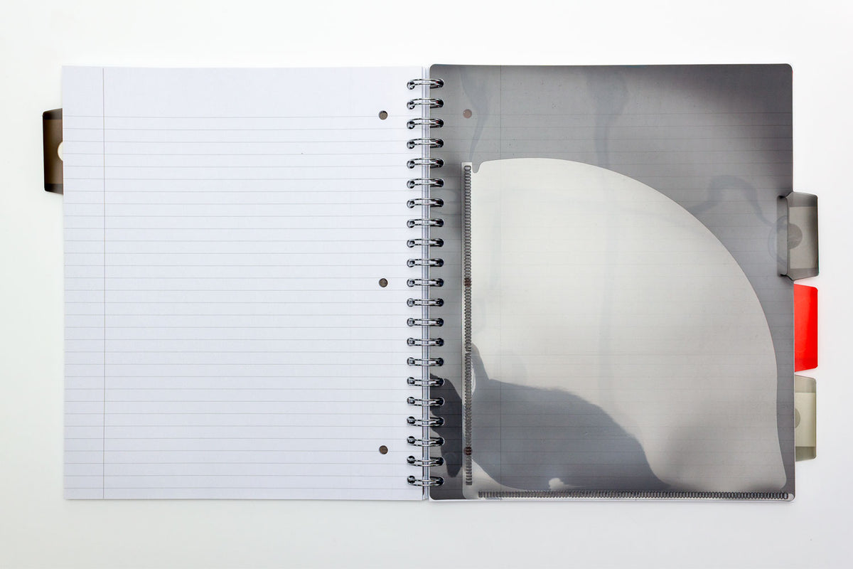 Cuaderno de espiral con diseño de proyecto en verde metálico, tamaño carta de EE. UU.