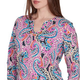 Embellished Paisley Swirl Top Dahlia Multi - Ruby Rd