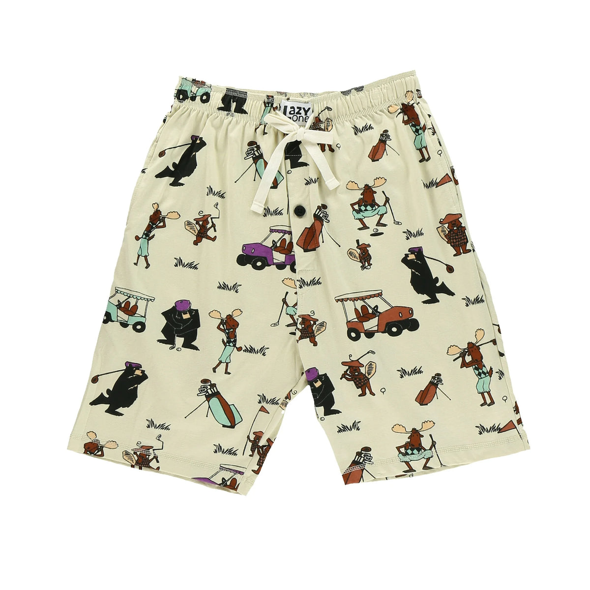 Pantalones Cortos de Pijama de Hombre Golf Cream