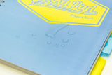 Cuaderno de proyectos azul pastel tamaño B5