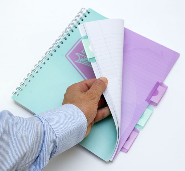 Cuaderno de Proyectos Verde Pastel Tamaño B5