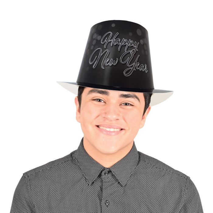 Sombrero de copa de Año Nuevo Blackout