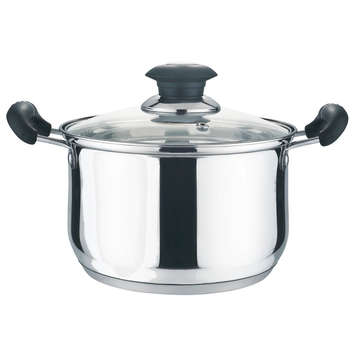 Olla para salsa de acero inoxidable de 6.5QT con tapa de vidrio