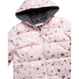 Foil Heart Snowsuit Soft Pink