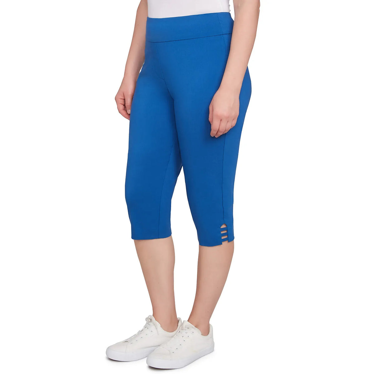 Americana Clamdigger Azul de Ruby Rd con dobladillo de escalera