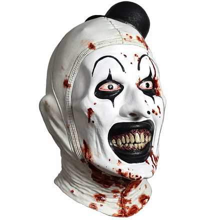 TERRIFIER 3 – MÁSCARA PREMIUM DE LÁTEX DE BLOODY ART THE CLOWN