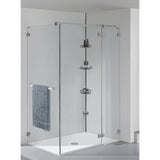 Matte Black - 4-Tier Corner Tension Pole Shower Caddy