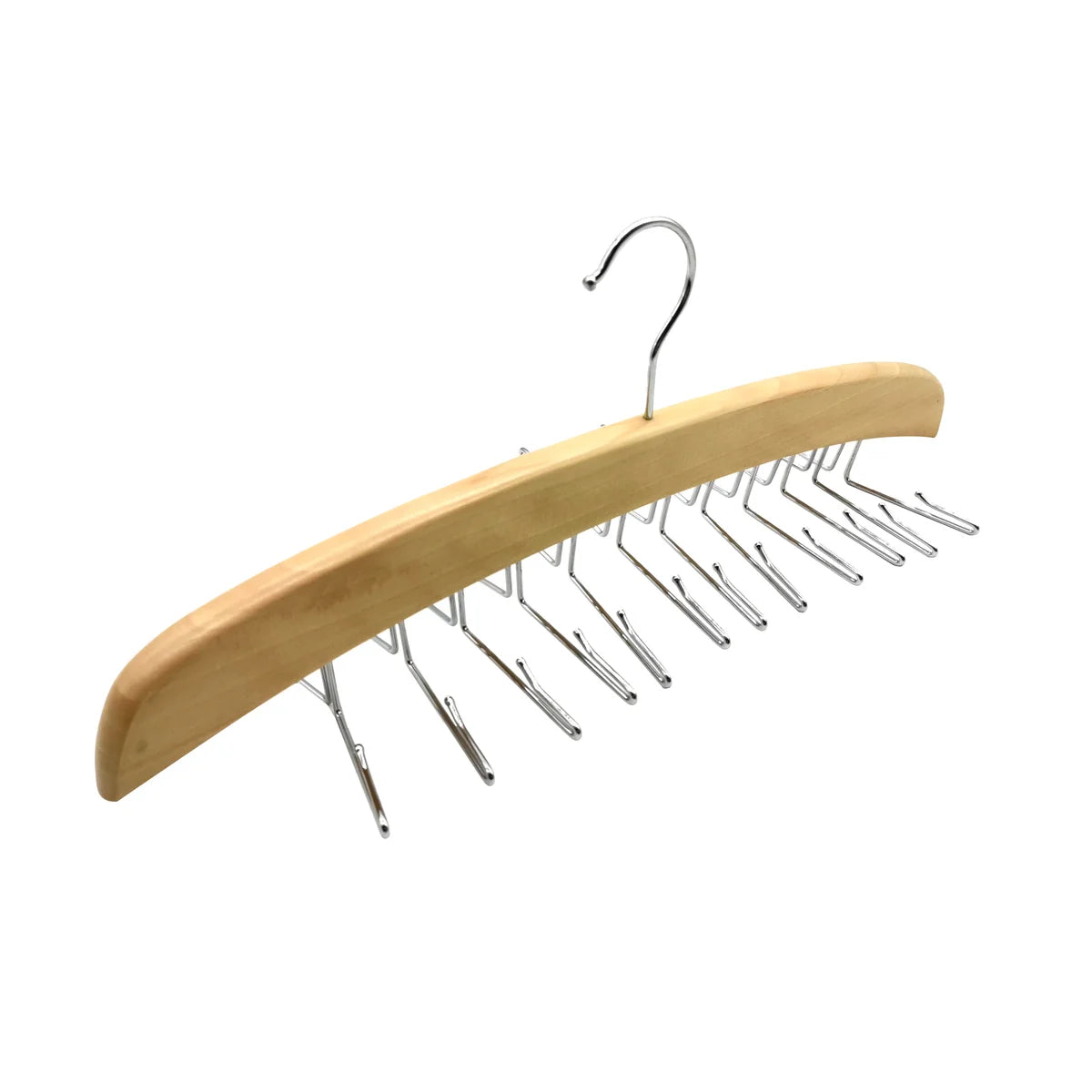 Natural - Colgador de corbatas : 24 Perchas