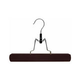 Nogal Oscuro - Juego de 6 Perchas de Pinza para Pantalones
