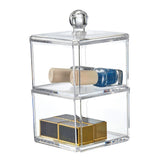 Transparente - Menta 2 cajas con tapa apilables