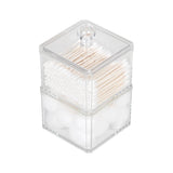 Transparente - Menta 2 cajas con tapa apilables
