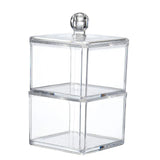 Transparente - Menta 2 cajas con tapa apilables
