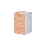 Transparente - Menta 2 cajas con tapa apilables