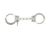 Rhinestone Handcuffs Silver