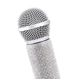 Microphone Rhinestone 9in Party / Costume Age 8+ Silver