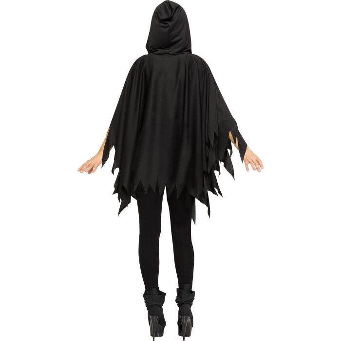 Poncho con capucha de Ghost Face - Adulto