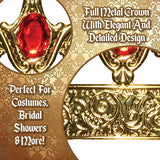 Gold Crown With Green Jewels