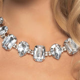 Collar de diamantes de imitación