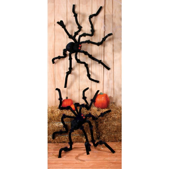 8 Foot LU Plush Black Spider