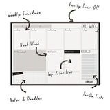 Weekly Planner Pad Black