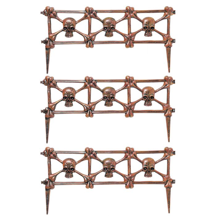 22" Skull Graveyard Fence