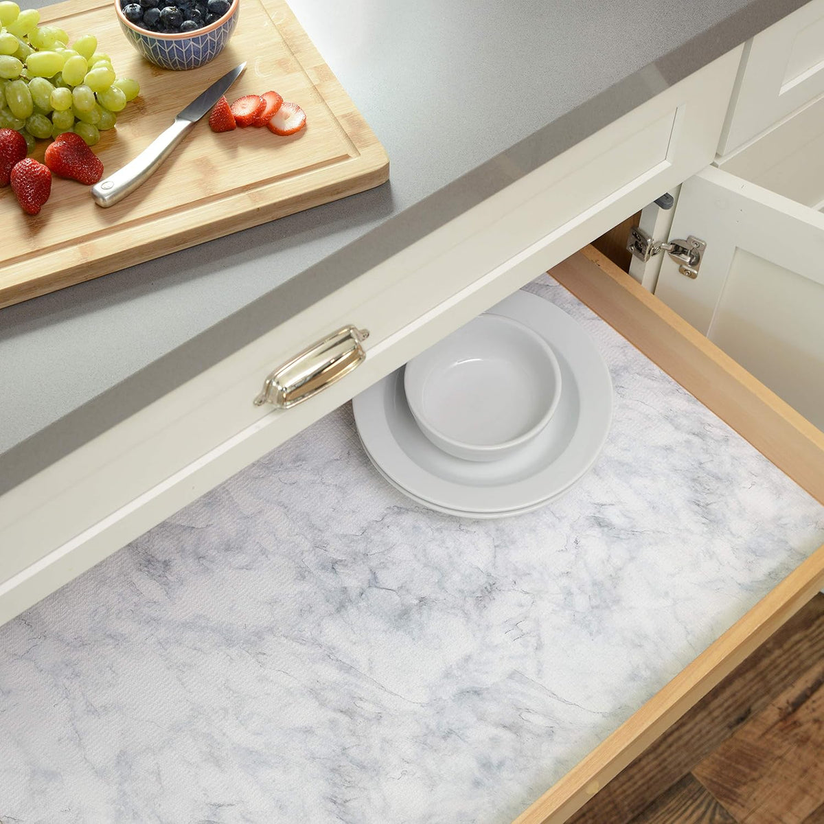 Agarre impresiones Mármol de Carrara 18" X 4 pies
