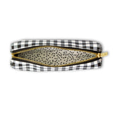 Estuche de lápices delgado Buffalo Check negro