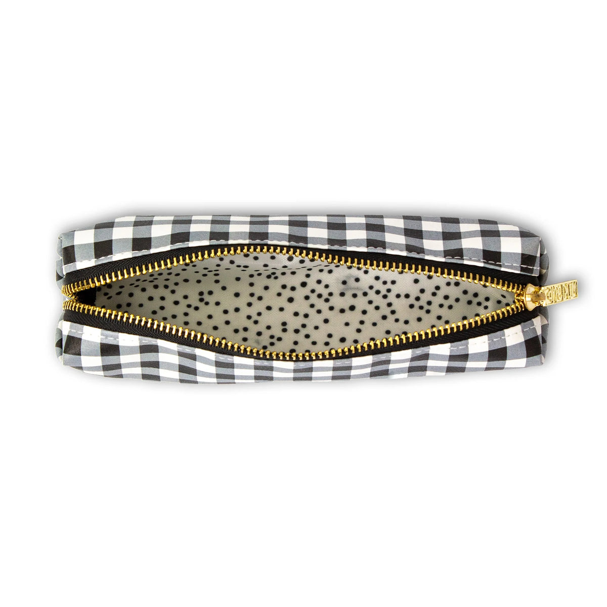 Estuche de lápices delgado Buffalo Check negro