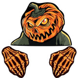 Fence Faces Decor Pumpkin