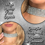 Gargantilla de diamantes de imitación