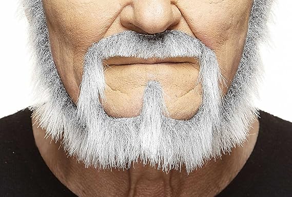 Barbas grises y blancas